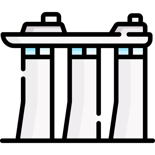 marina bay sands Special Lineal color icon