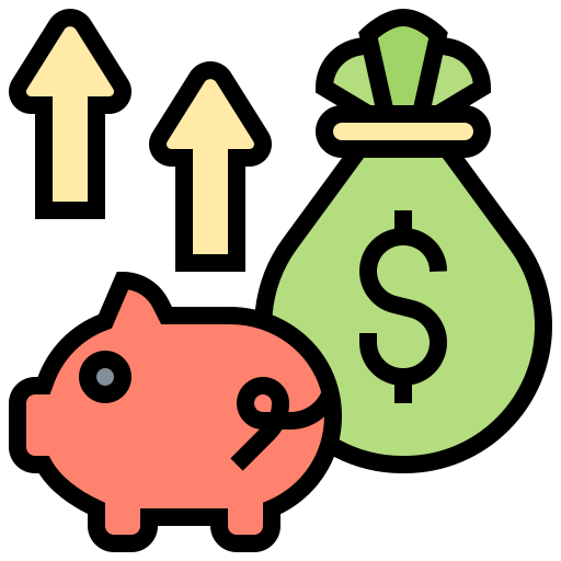 Saving money Meticulous Lineal Color icon