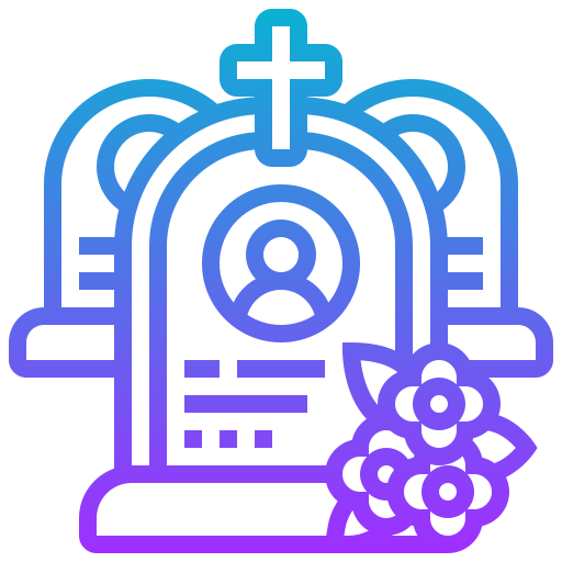 Cemetery Meticulous Gradient icon