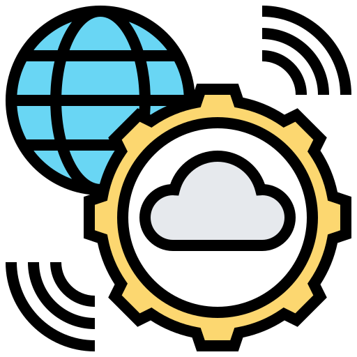 cloud netwerk Meticulous Lineal Color icoon