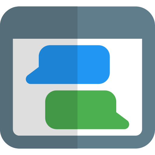 Chatting Pixel Perfect Flat icon