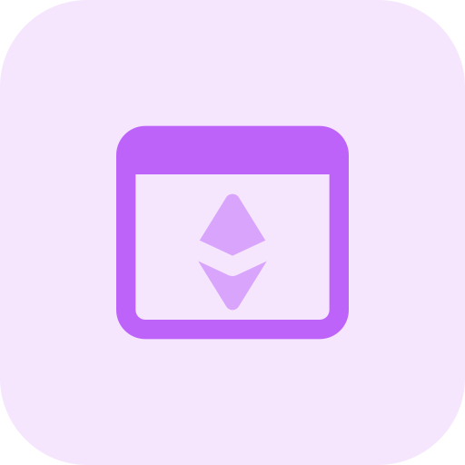 Blockchain Pixel Perfect Tritone icon