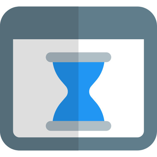 Hourglass Pixel Perfect Flat icon
