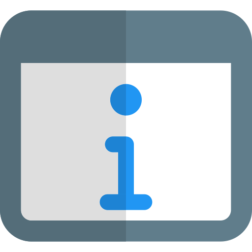 información Pixel Perfect Flat icono