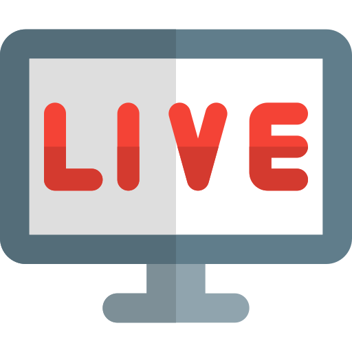live-streaming Pixel Perfect Flat icon