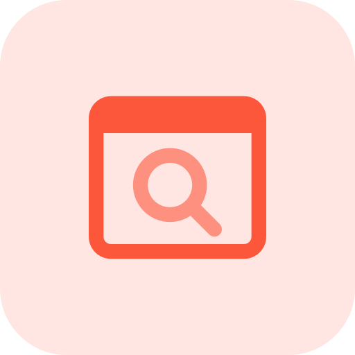 Search engine Pixel Perfect Tritone icon