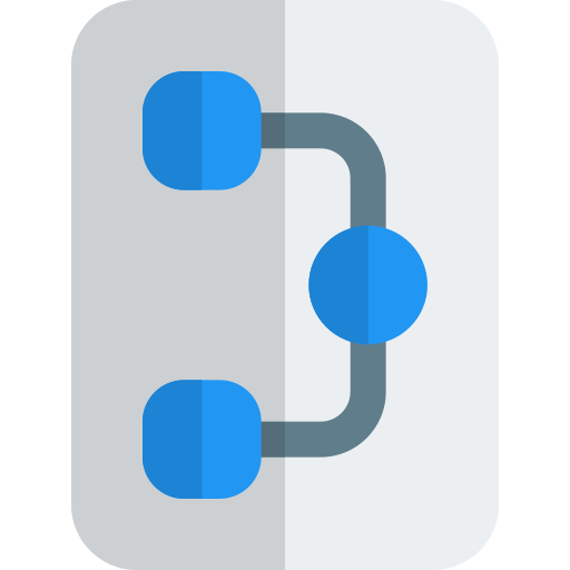 structure d'organisation Pixel Perfect Flat Icône