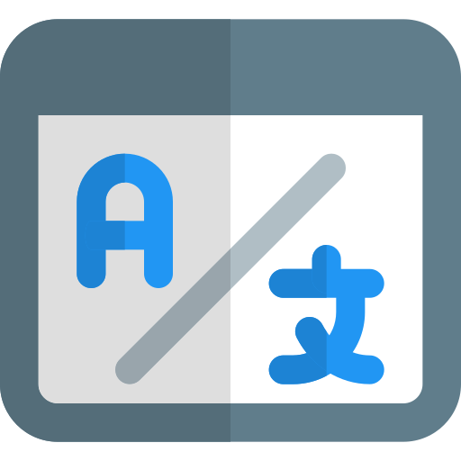 Online translator Pixel Perfect Flat icon