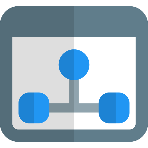estructura de la jerarquía Pixel Perfect Flat icono