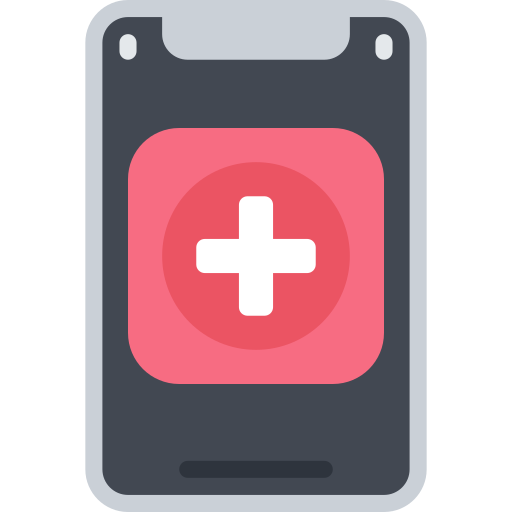 Medical app Juicy Fish Flat icon