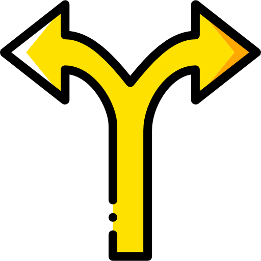 duas flechas Basic Miscellany Yellow Ícone