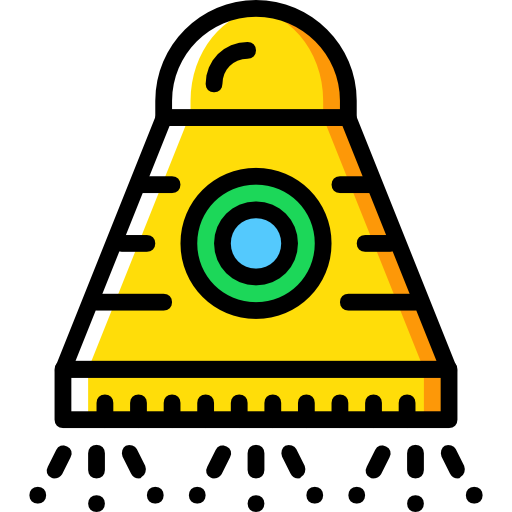 Space capsule Basic Miscellany Yellow icon