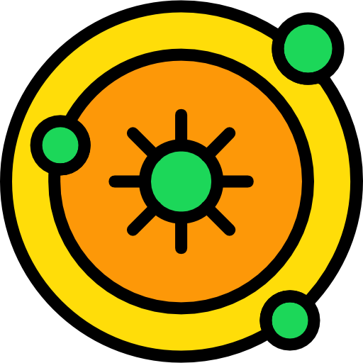 Solar system Basic Miscellany Yellow icon