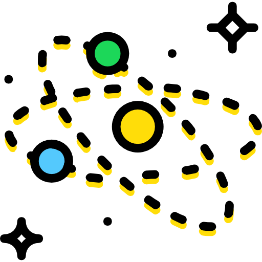 sistema solar Basic Miscellany Yellow Ícone