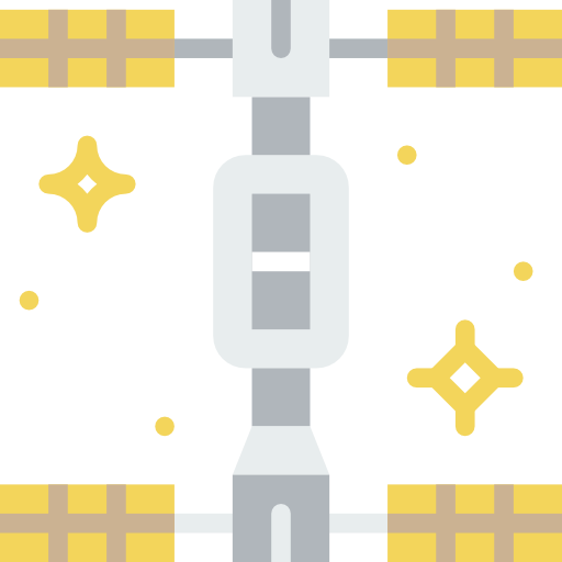 Space station Basic Miscellany Flat icon