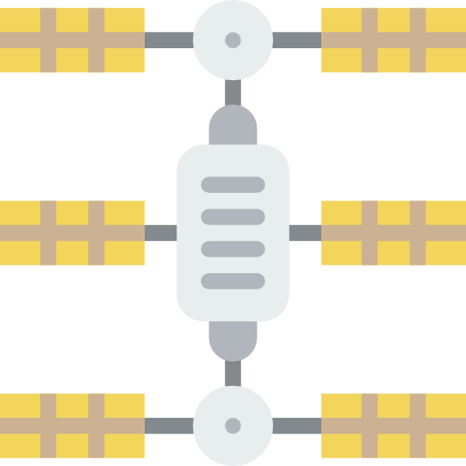 estación espacial Basic Miscellany Flat icono