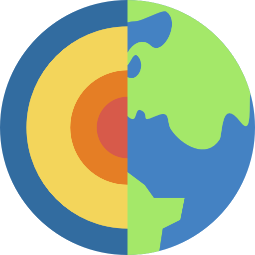 planeet aarde Basic Miscellany Flat icoon