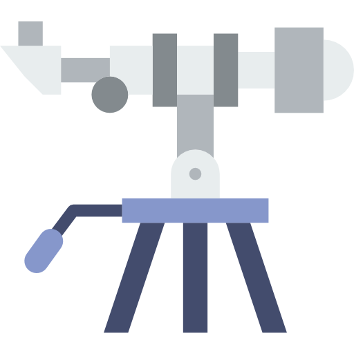 telescoop Basic Miscellany Flat icoon