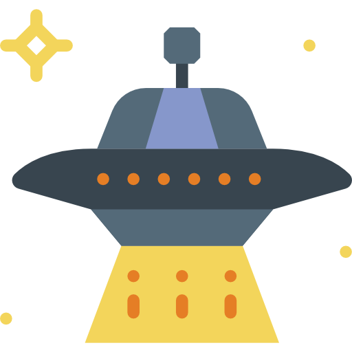 Ufo Basic Miscellany Flat icon