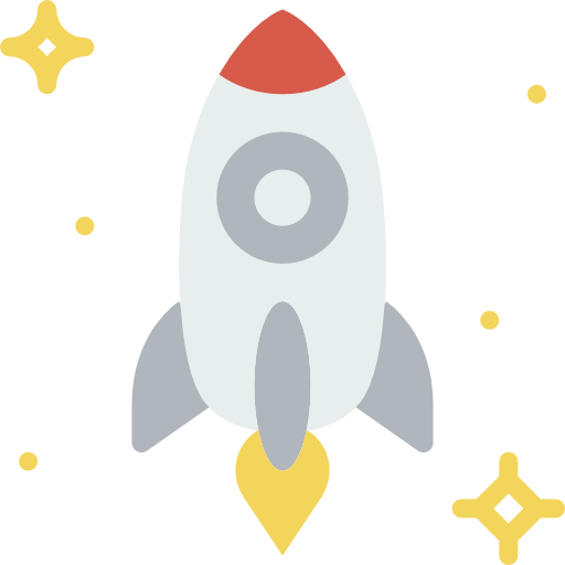 Rocket Basic Miscellany Flat icon