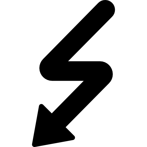 flecha curva Basic Miscellany Fill icono