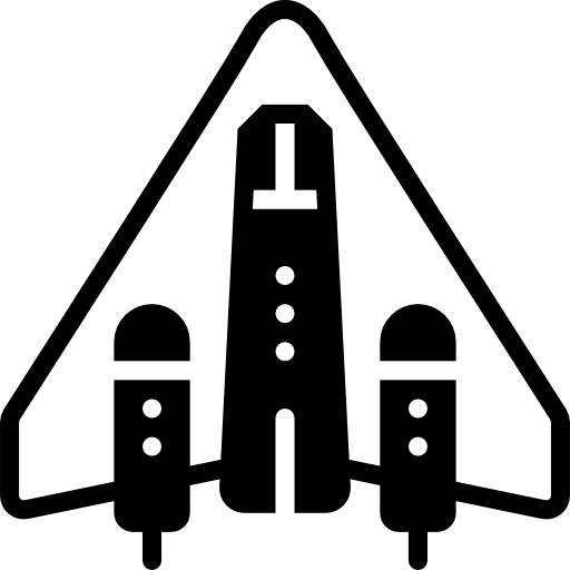 ruimteschip Basic Miscellany Fill icoon