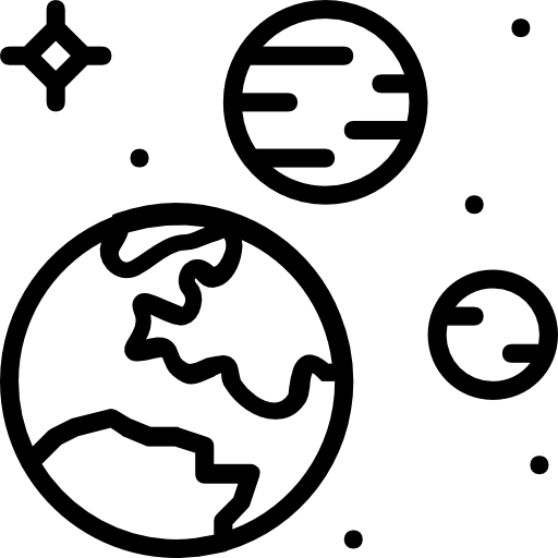 sistema solare Basic Miscellany Lineal icona