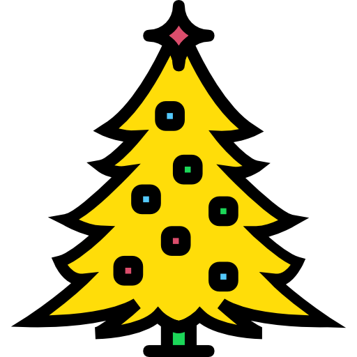 drzewko świąteczne Basic Miscellany Yellow ikona