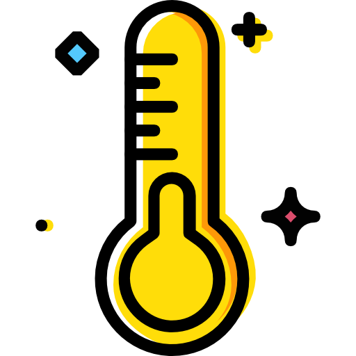 thermometer Basic Miscellany Yellow icon
