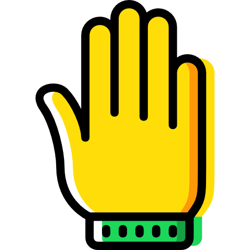 Glove Basic Miscellany Yellow icon