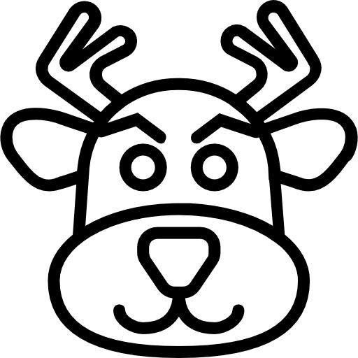 Reindeer Basic Miscellany Lineal icon