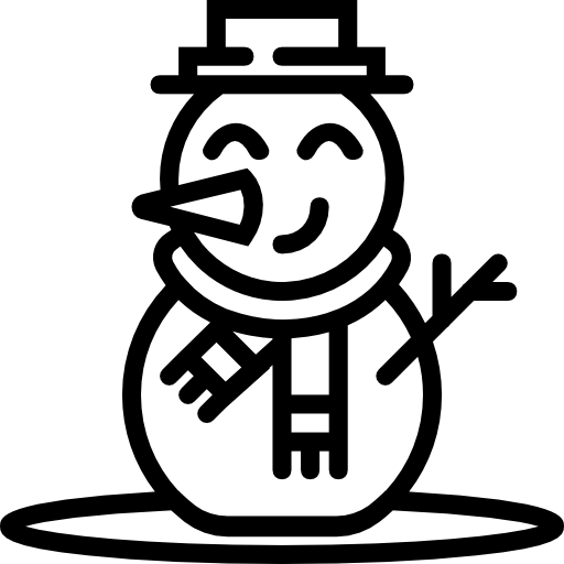 monigote de nieve Basic Miscellany Lineal icono
