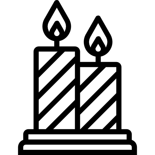 Candles Basic Miscellany Lineal icon