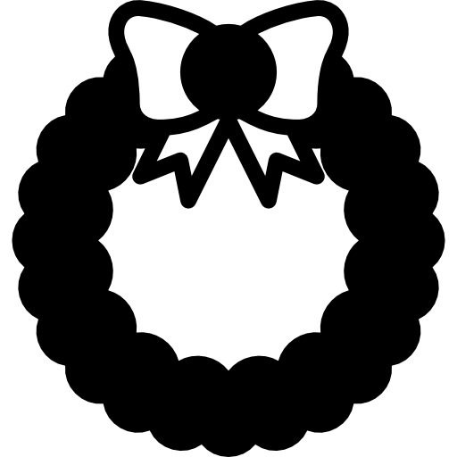 Christmas wreath Basic Miscellany Fill icon