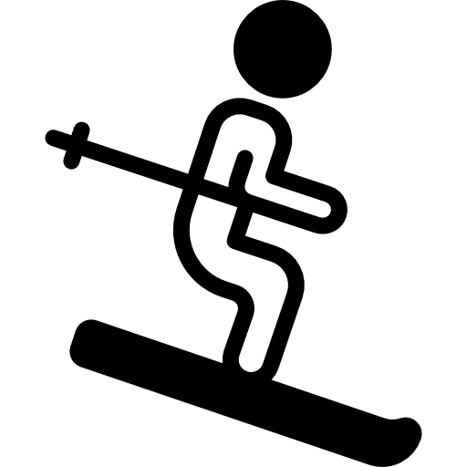 Skiing Basic Miscellany Fill icon