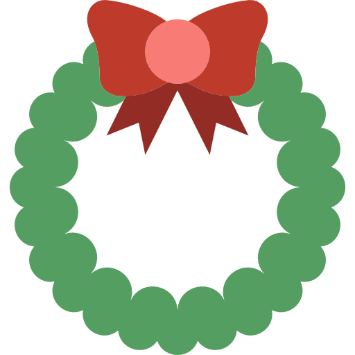 wieniec bożonarodzeniowy Basic Miscellany Flat ikona