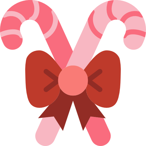 Candy canes Basic Miscellany Flat icon
