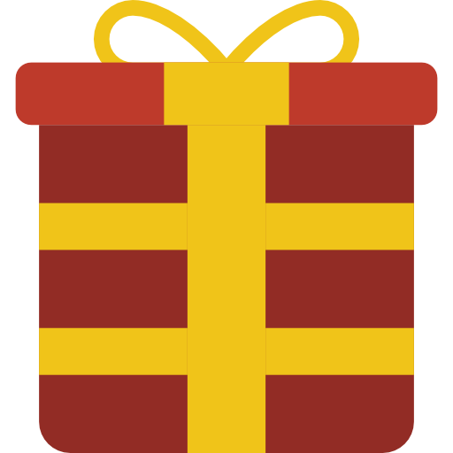 Gift Basic Miscellany Flat icon