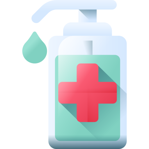 Hand sanitizer 3D Color icon