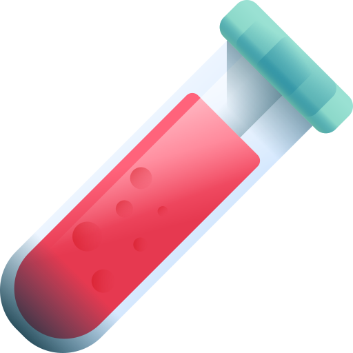 Blood test 3D Color icon