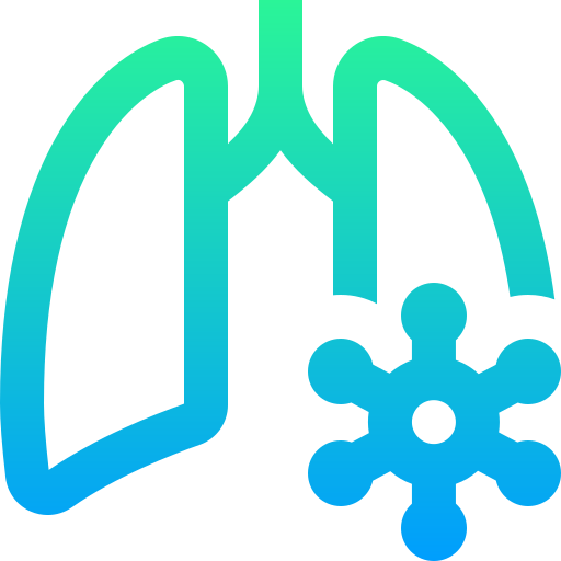 pulmones infectados Super Basic Straight Gradient icono