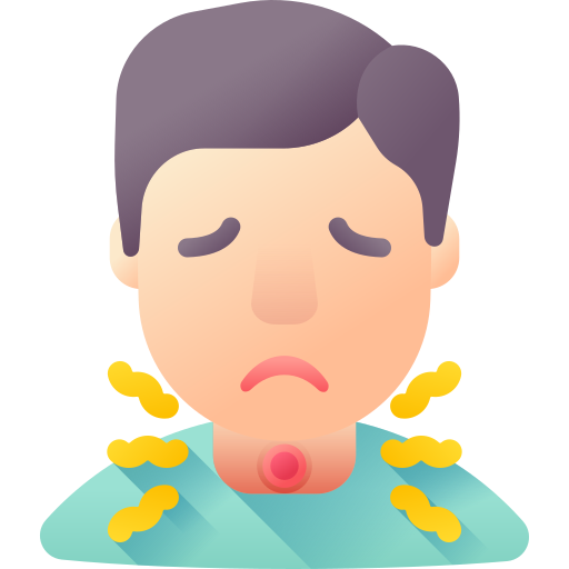 Sore throat 3D Color icon
