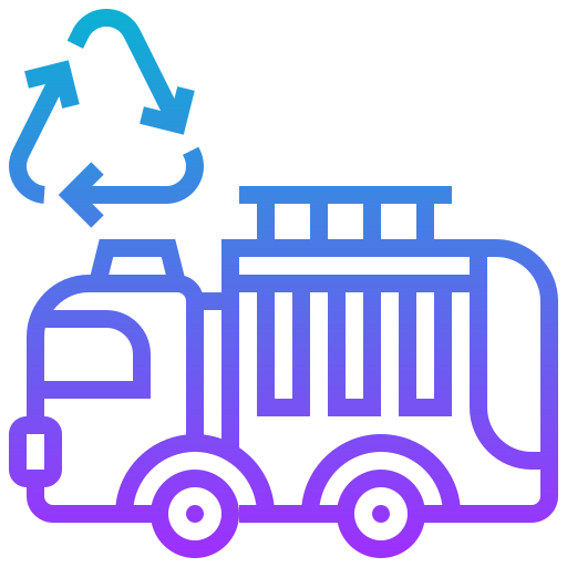 Garbage truck Meticulous Gradient icon