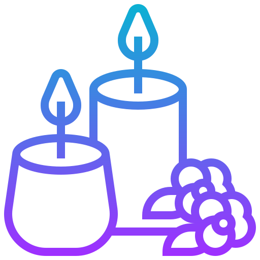 Aromatic candle Meticulous Gradient icon