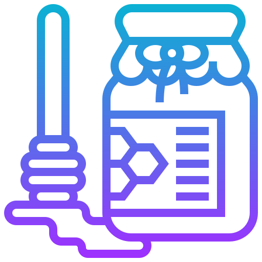 Honey jar Meticulous Gradient icon