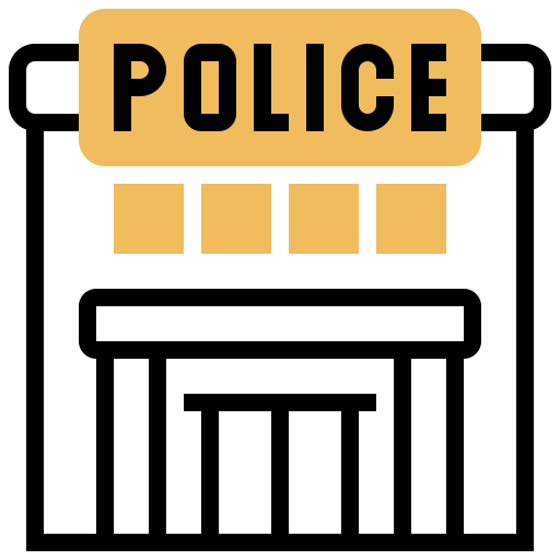 politiebureau Meticulous Yellow shadow icoon