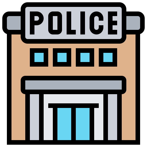 stazione di polizia Meticulous Lineal Color icona