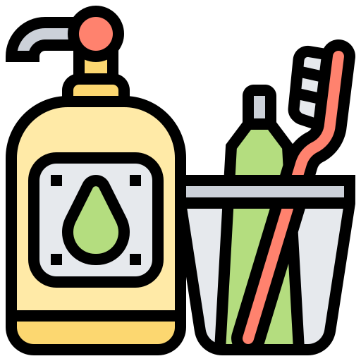 Toiletries Meticulous Lineal Color icon
