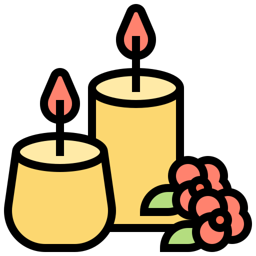 Aromatic candle Meticulous Lineal Color icon