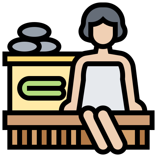 Sauna Meticulous Lineal Color icon
